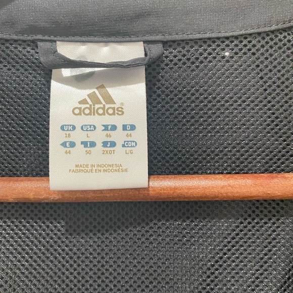 Adidas Black Track Jacket, L - Picture 4 of 5